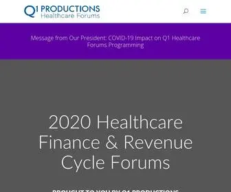 Q1Healthcareforums.com(Q1 Healthcare Forums) Screenshot