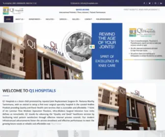 Q1Hospitals.com(Q1 Hospitals) Screenshot