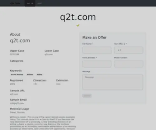 Q2T.com(Check out our sponsor) Screenshot