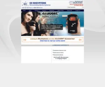 Q3I.com(Breathalyzers, Drug Test Kits, Infrared Thermometers) Screenshot