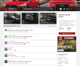 Q3Ownersclub.co.uk(Audi Q3 Owners Forum) Screenshot