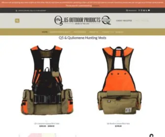 Q5Outdoorproducts.com(Q5 & Quilomene Hunting Vests) Screenshot