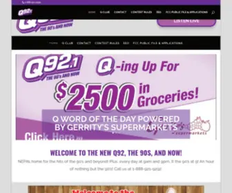 Q92Nepa.com(Q92 Nepa) Screenshot