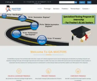 QA-Masters.com(Top rated Testing Training Institute) Screenshot