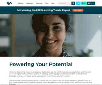 QA.com(Industry-Leading Apprenticeships, Courses & Certifications) Screenshot