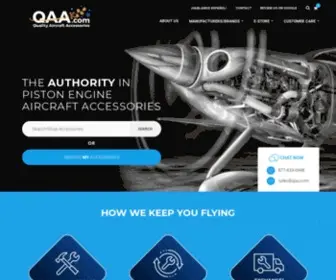 Qaa.com(Aircraft Parts & Airplane Components) Screenshot