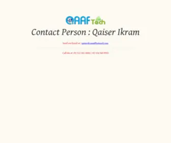 Qaaftech.com(QAAF Tech) Screenshot