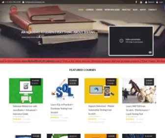 Qaclickacademy.com(QAClick Academy) Screenshot