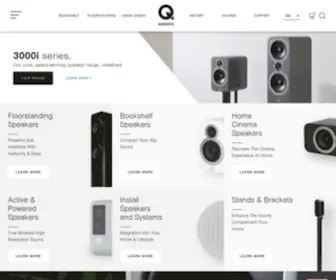 Qacoustics.co.uk(Q Acoustics) Screenshot