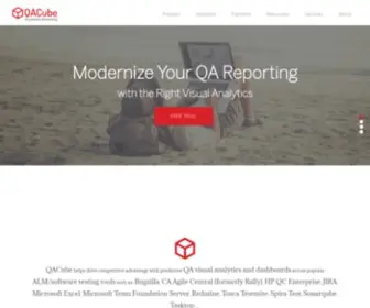 Qacube.com(QA Software Test Management Reporting & Analytics Platform) Screenshot