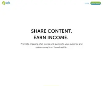 Qads.io(Monetization for Creators and Website Owners) Screenshot