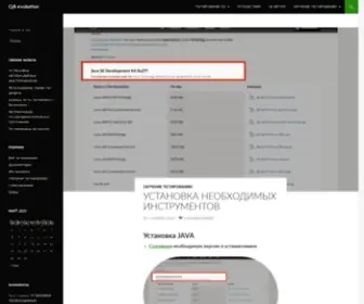 Qaevolution.ru(QA evolution) Screenshot