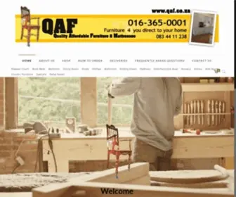 Qaf.co.za(Quality Affordable Furniture & Mattresses) Screenshot