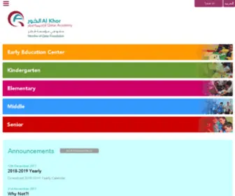 Qak.edu.qa(Qatar Academy Al Khor) Screenshot