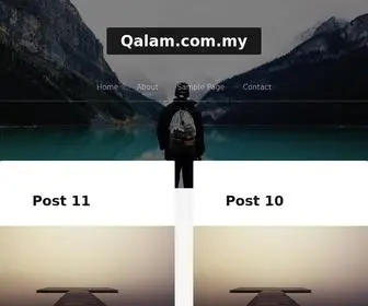 Qalam.com.my(Just another WordPress site) Screenshot