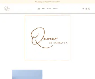 Qamarbysumayya.com(Qamar by Sumayya) Screenshot