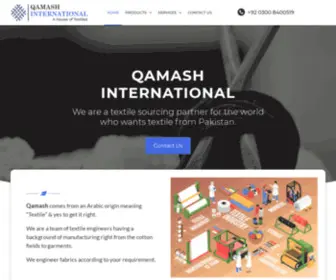 Qamashinternational.com(Qamash International) Screenshot