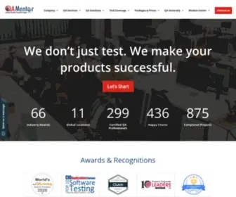 Qamentor.com(Software Testing Company empowers businesses with high) Screenshot