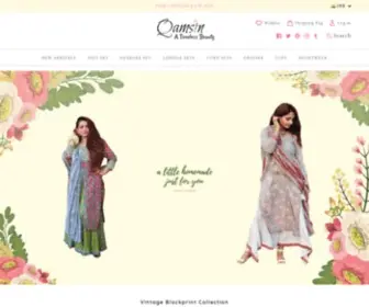 Qamsin.com(An Online Apparel Store For Women) Screenshot