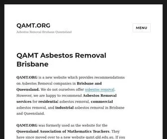 Qamt.org(QAMT Asbestos Removal Brisbane) Screenshot