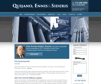 Qandelaw.com(Quijano, Ennis & Sideris) Screenshot