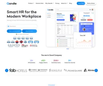 Qandle.com(End-to-End HRMS Software for Small and Medium Businesses in India) Screenshot