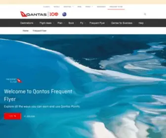 Qantaspoints.com(Frequent Flyer) Screenshot