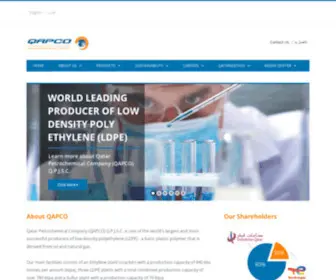 Qapco.com(Qatar Petrochemical Company (Qapco)) Screenshot
