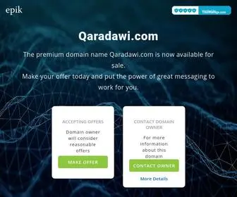 Qaradawi.com(Contact with domain owner) Screenshot