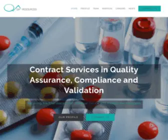 Qaresources.com(Quality Assurance Contract Services) Screenshot