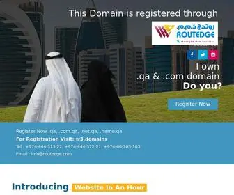 Qar.qa(This domain is registered through Routedge) Screenshot