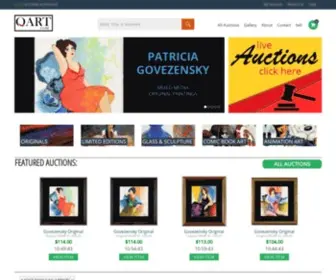 Qart.com(Fine Art Gallery and Auctions) Screenshot