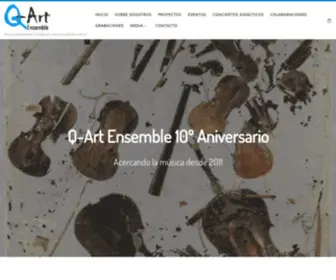 Qartensemble.com(Q-Art Ensemble) Screenshot