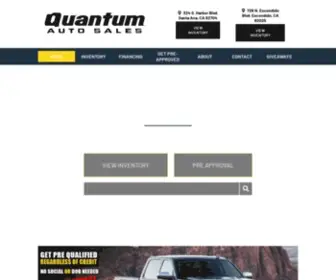 Qasauto.com(Quantum Auto Sales) Screenshot