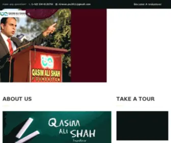 Qasimalishahfoundation.org(Qasim Ali Shah Foundation) Screenshot