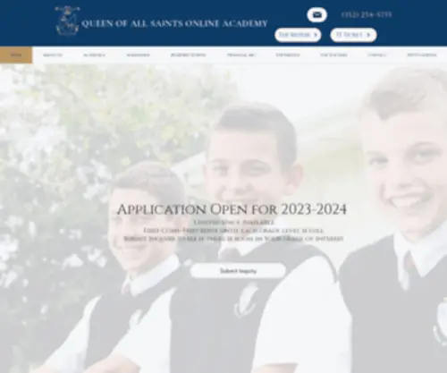 Qasonline.org(Online Catholic School K) Screenshot