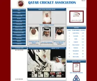 Qatarcricketassociation.org(Qatar Cricket Association) Screenshot