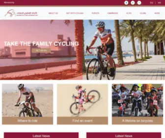 Qatarcycling.org(Qatar Cycling Federation) Screenshot