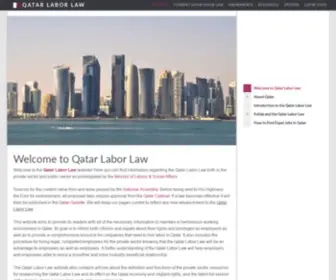 Qatarlaborlaw.com(Qatar Labor Law) Screenshot