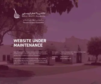 Qatarmusicacademy.com.qa(Qatar Music Academy) Screenshot