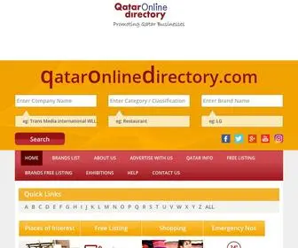 Qataronlinedirectory.com(Doha Qatar Online Business Directory and commercial yellow pages) Screenshot