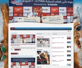 Qatarswimming.com(Qatar Swimming Association) Screenshot