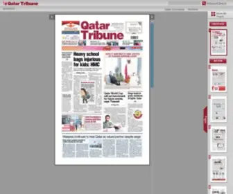 Qatartribuneepaper.qa(Qatar tribune) Screenshot