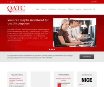 Qatc.org(Quality Assurance and Training Connection) Screenshot