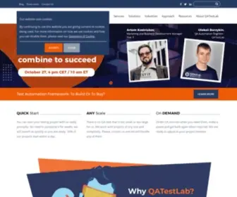 Qatestlab.com.ua(Software testing company) Screenshot