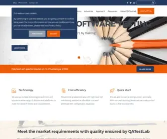 Qatestlab.com(Software testing company) Screenshot