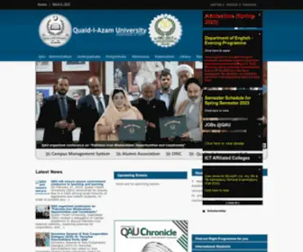 Qau.edu.pk(Azam University) Screenshot