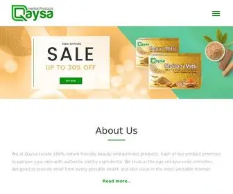 Qaysa.com(Herbal Products) Screenshot