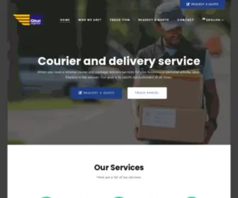 Qbai-Express.com(Trusted Courier Service in UK) Screenshot