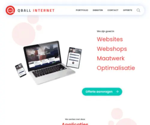 Qball.nl(Qball Internet) Screenshot